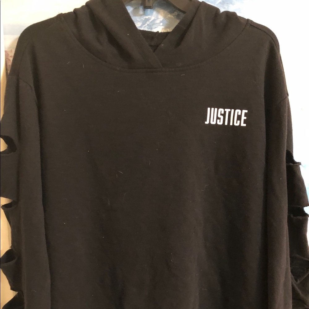 Justice Black Hoodie🌟🌟💓